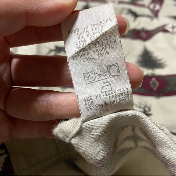 Woolrich Moose Deer Outdoor Tree Forest Aztec Flannel Long Sleeve Button Medium - Picture 12 of 13